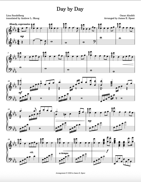 Day by Day | Piano Solo