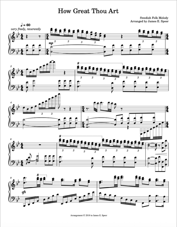 How Great Thou Art | Piano Solo